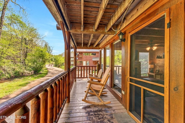 view of deck