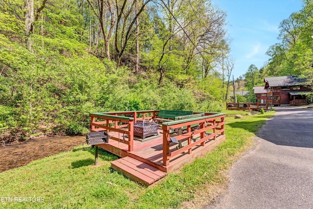 exterior space with a deck