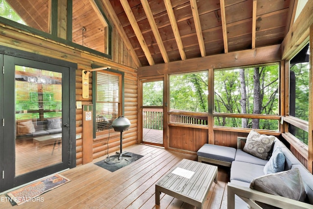 view of sunroom / solarium