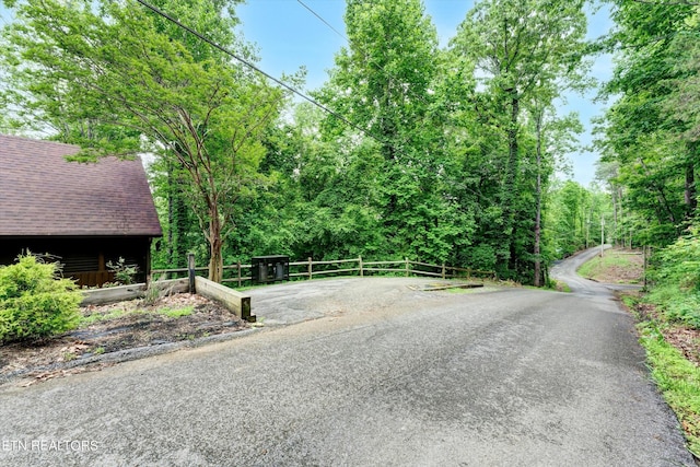 view of road