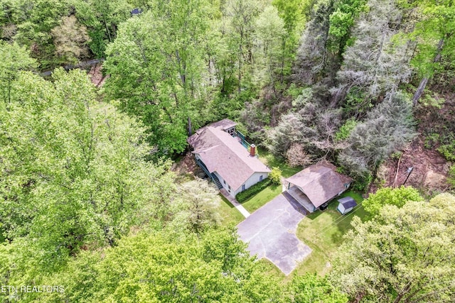 3178 N Clear Fork Rd, Sevierville, TN 37862 - aerial view with a view of trees