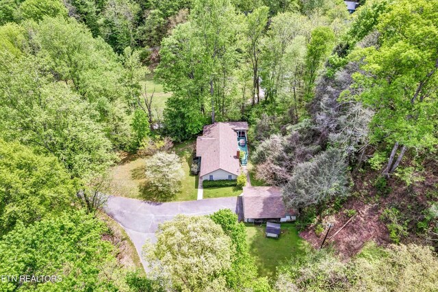 3178 N Clear Fork Rd, Sevierville, TN 37862 - aerial view featuring a forest view