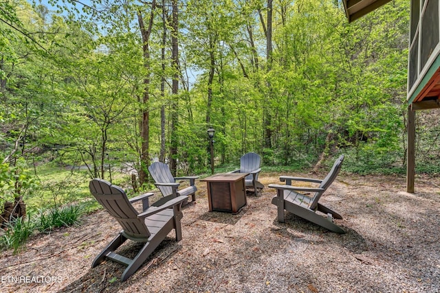 3178 N Clear Fork Rd, Sevierville, TN 37862 - view of yard with an outdoor fire pit
