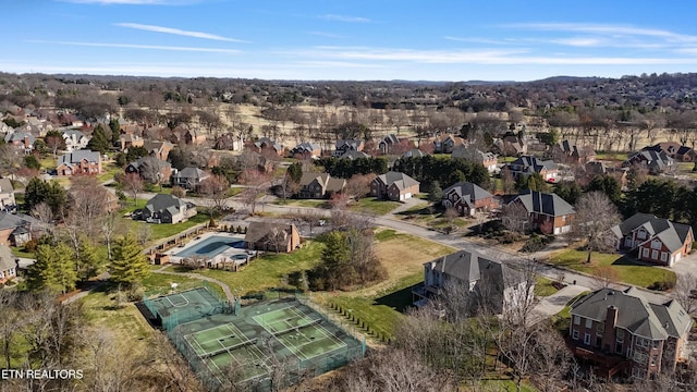 birds eye view of property featuring a residential view