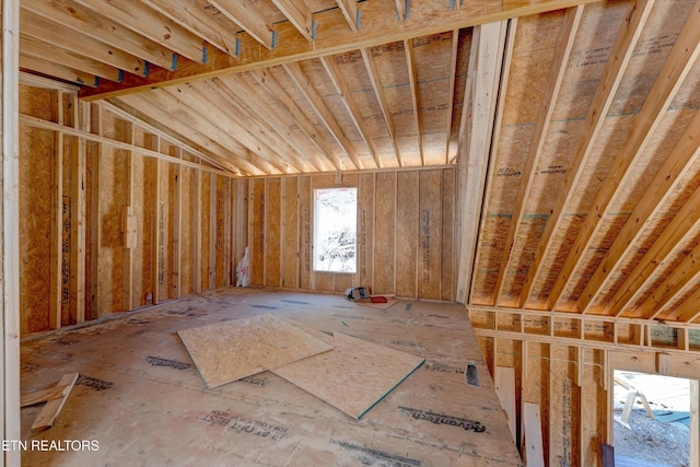 view of attic