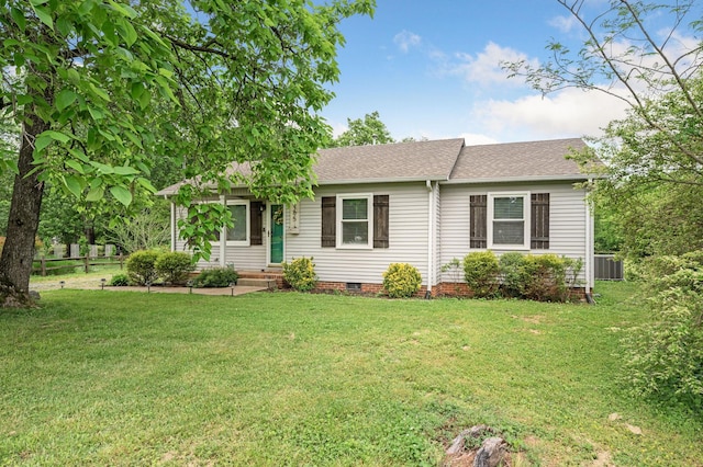 3295 Cimarron Trl, Murfreesboro, TN 37129 - single story home with a shingled roof, a front lawn, and crawl space