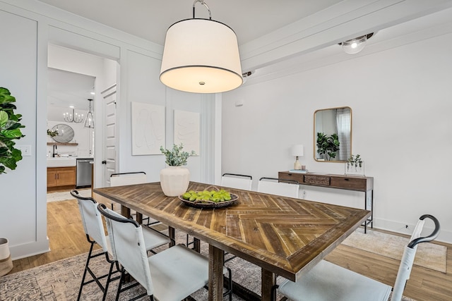 114 Portico Pl, La Vergne, TN 37086 - dining space with light wood-style flooring