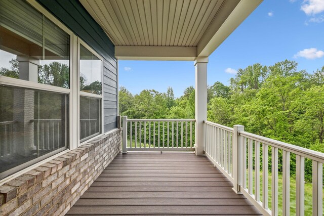 5017 Great Falls Ct, College Grove, TN 37046 - view of wooden deck