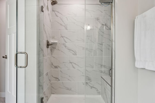 5017 Great Falls Ct, College Grove, TN 37046 - bathroom featuring a shower stall