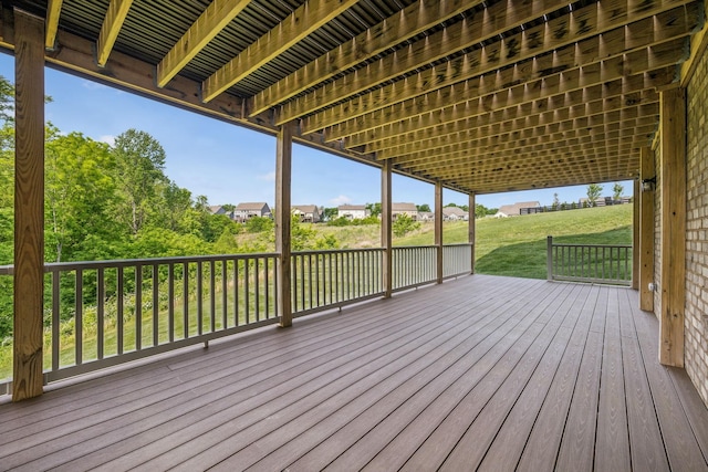 5017 Great Falls Ct, College Grove, TN 37046 - wooden terrace with a lawn