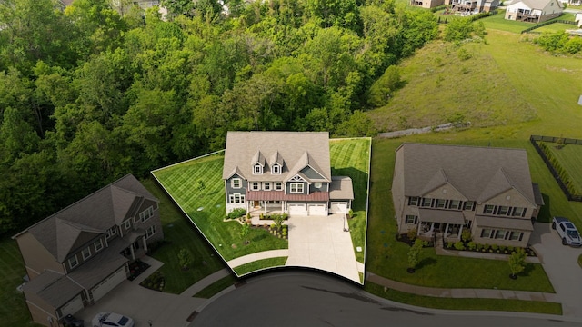 5017 Great Falls Ct, College Grove, TN 37046 - drone / aerial view