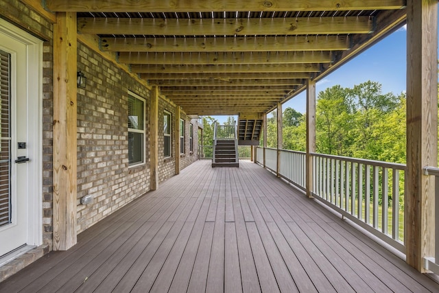 5017 Great Falls Ct, College Grove, TN 37046 - deck with stairs