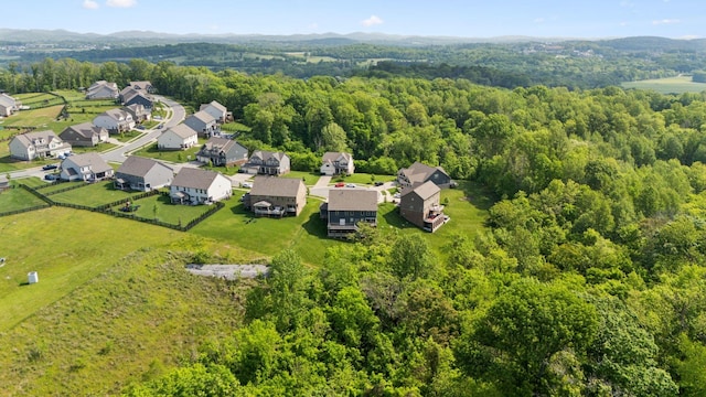 5017 Great Falls Ct, College Grove, TN 37046 - aerial perspective of suburban area featuring a forest