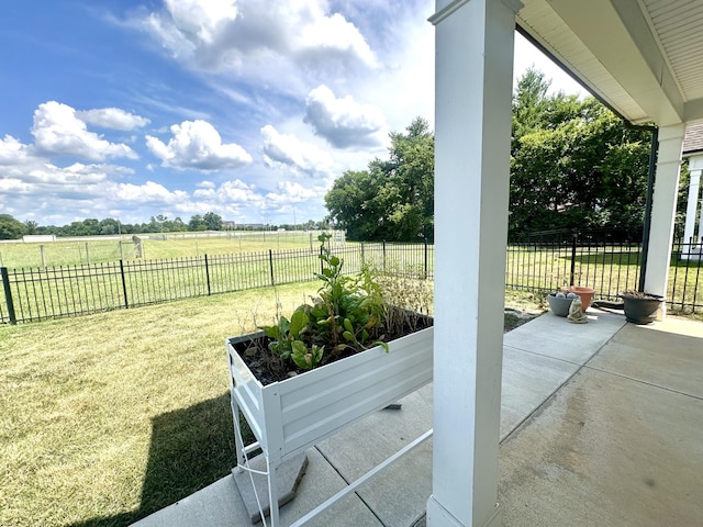 3420 Caroline Farms Dr, Murfreesboro, TN 37129 - view of patio / terrace featuring a view of rural / pastoral area