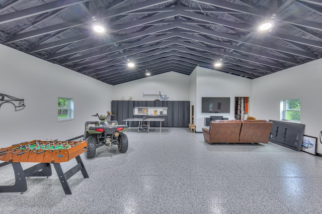 107 Churchill Farms Dr, Murfreesboro, TN 37127 - recreation room with high vaulted ceiling and speckled floor