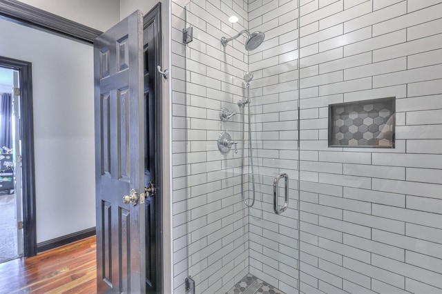 107 Churchill Farms Dr, Murfreesboro, TN 37127 - full bathroom featuring a shower stall and wood finished floors