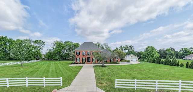 107 Churchill Farms Dr, Murfreesboro, TN 37127 - view of front of property with fence private yard and a front yard