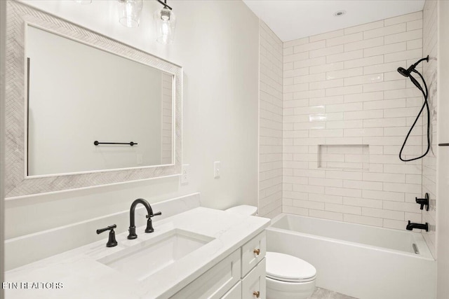 1983 Kaylee Dr, Jefferson City, TN 37760 - bathroom with vanity, shower / bathtub combination, and toilet