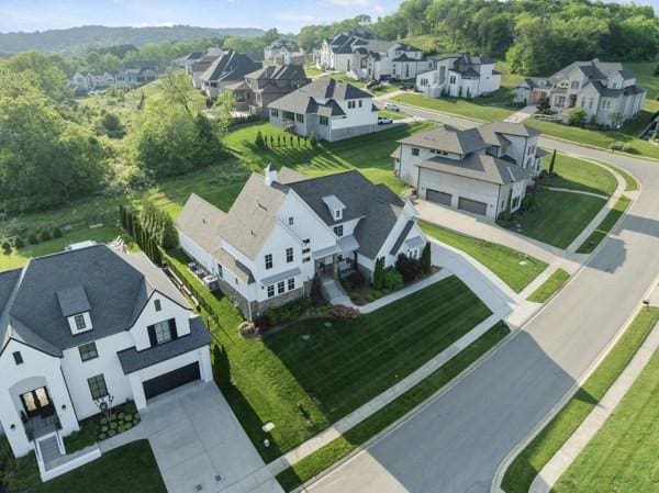 birds eye view of property featuring a residential view
