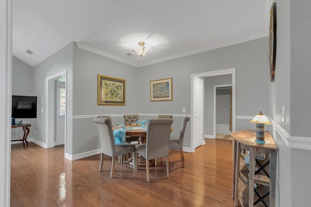 13 Hosier Ct, Lebanon, TN 37087 - dining room featuring wood finished floors, baseboards, and crown molding