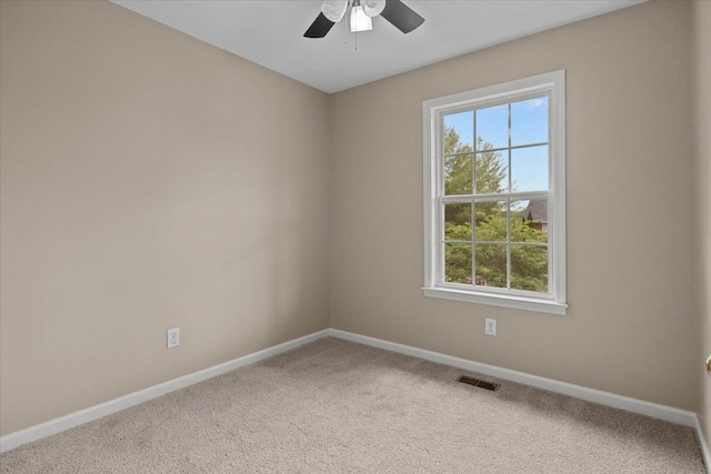 7203 Rosemary Ct, Fairview, TN 37062 - carpeted empty room with a ceiling fan, baseboards, and visible vents