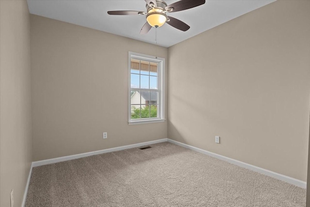 7203 Rosemary Ct, Fairview, TN 37062 - spare room featuring baseboards, a ceiling fan, and carpet flooring