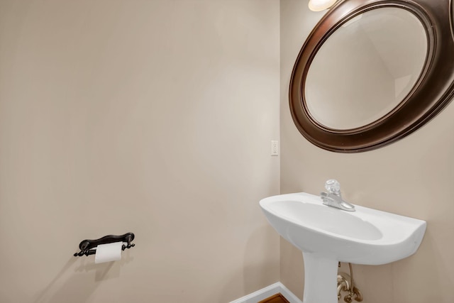 bathroom with a sink