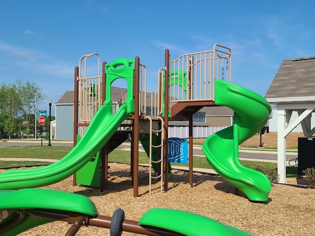 view of community jungle gym