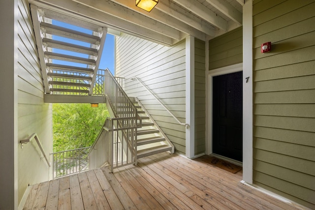 8231 Lenox Creekside Dr Unit C7, Antioch, TN 37013 - wooden terrace with stairway