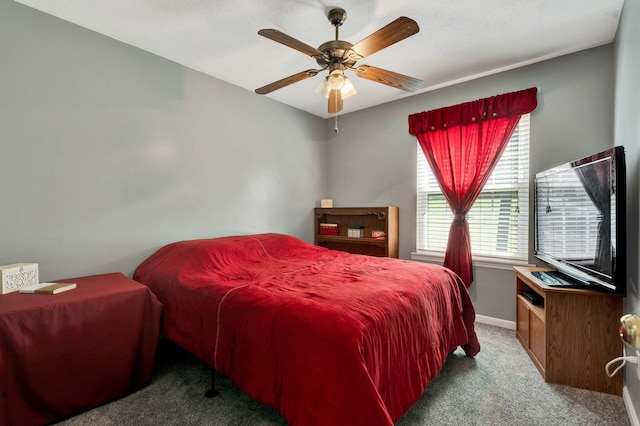 286 Pine Grove Rd, South Pittsburg, TN 37380 - carpeted bedroom with baseboards and ceiling fan