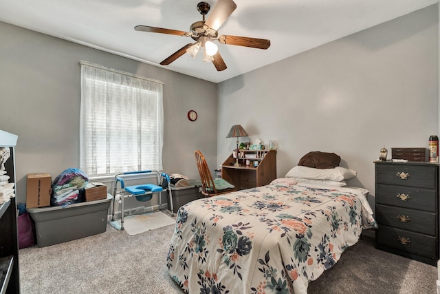 286 Pine Grove Rd, South Pittsburg, TN 37380 - carpeted bedroom with ceiling fan