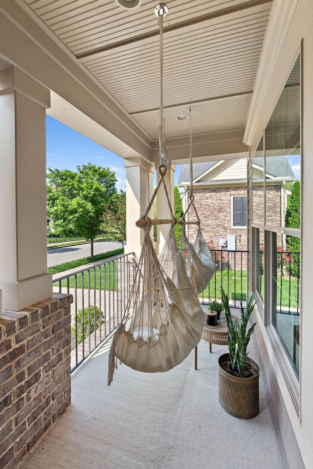 view of patio / terrace featuring covered porch