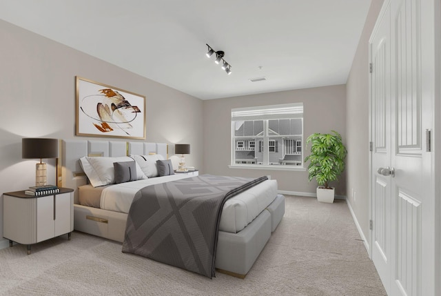 312 Mattie Ln, Spring Hill, TN 37174 - carpeted bedroom featuring track lighting and baseboards
