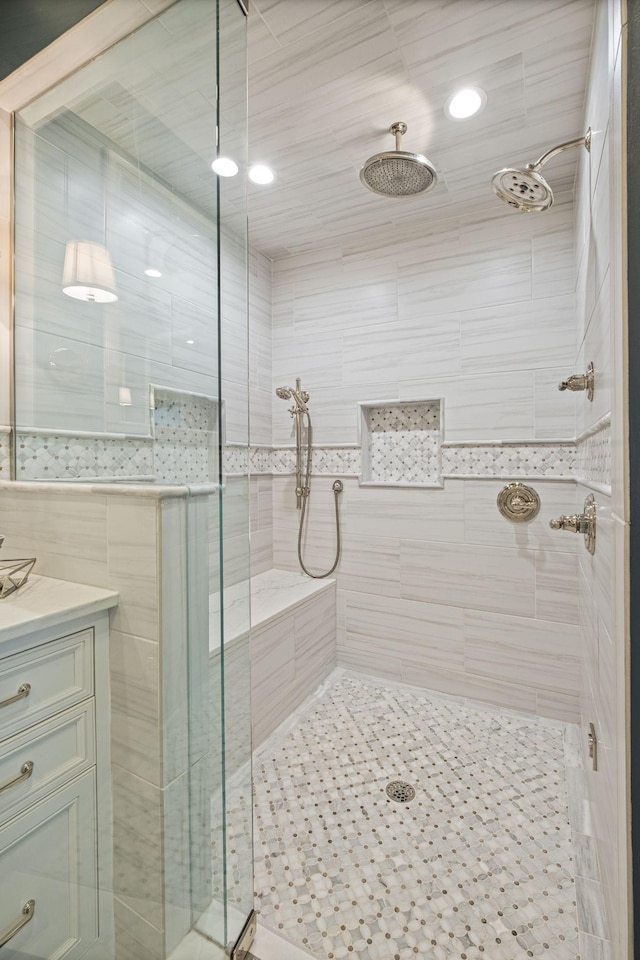 2004 Natchez Trce, Nashville, TN 37212 - full bath with vanity and a stall shower