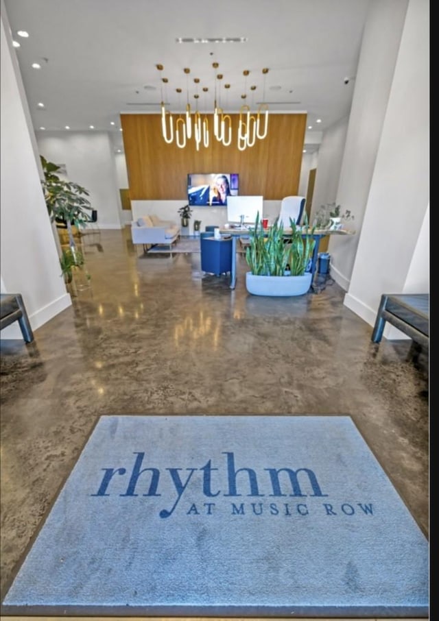 1510 Demonbreun St Unit 807, Nashville, TN 37203 - welcome area with a notable chandelier