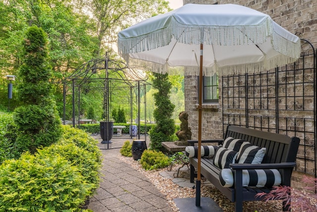 view of patio