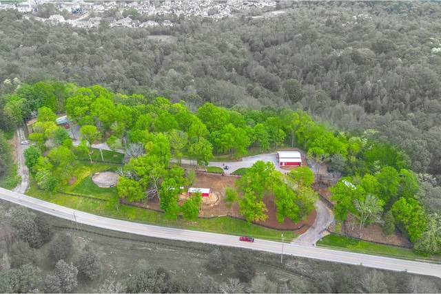 6498 Arno College Grove Rd, College Grove, TN 37046 - drone / aerial view with a view of trees