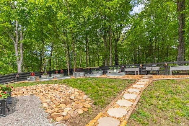 6498 Arno College Grove Rd, College Grove, TN 37046 - view of yard with fence and a garden