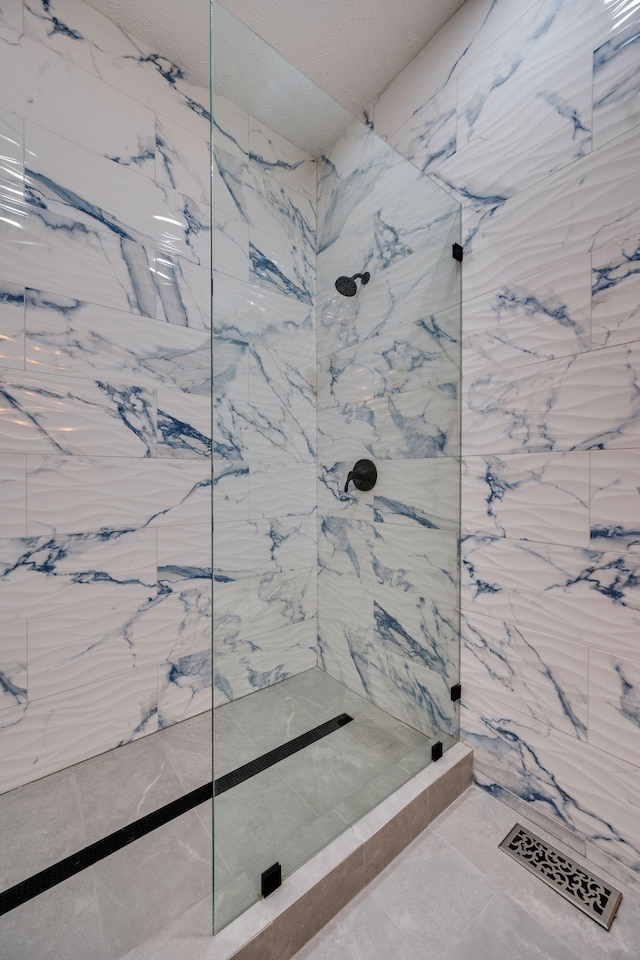 full bathroom featuring walk in shower