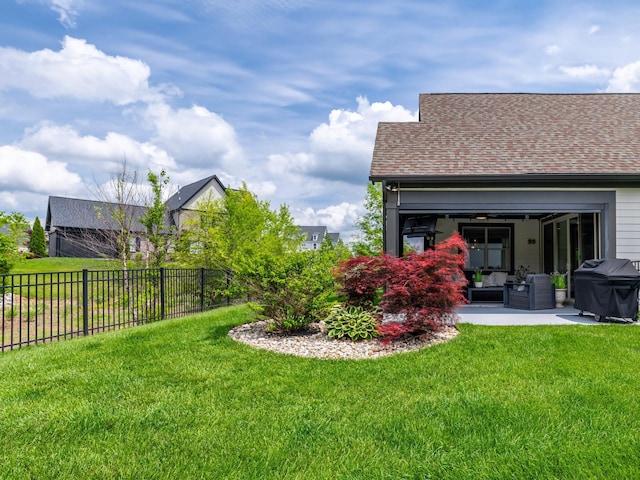 2025 Hornsby Dr, Franklin, TN 37064 - view of yard with a patio, fence, and an outdoor hangout area