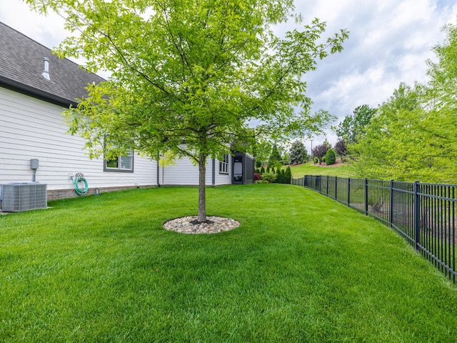 2025 Hornsby Dr, Franklin, TN 37064 - view of yard with central AC unit and a fenced backyard