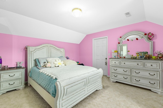 140 Keele Rd, Manchester, TN 37355 - bedroom featuring vaulted ceiling and light carpet
