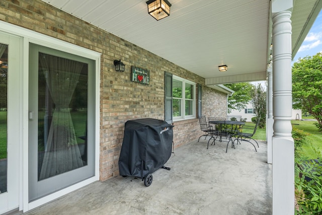 140 Keele Rd, Manchester, TN 37355 - view of patio featuring covered porch and area for grilling