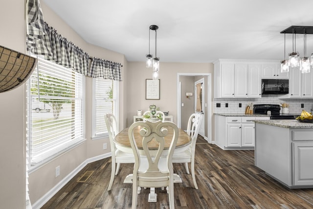 140 Keele Rd, Manchester, TN 37355 - dining room with baseboards and dark wood finished floors