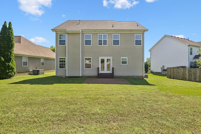 1030 Persimmon Dr, Spring Hill, TN 37174 - back of property featuring a patio, entry steps, and cooling unit