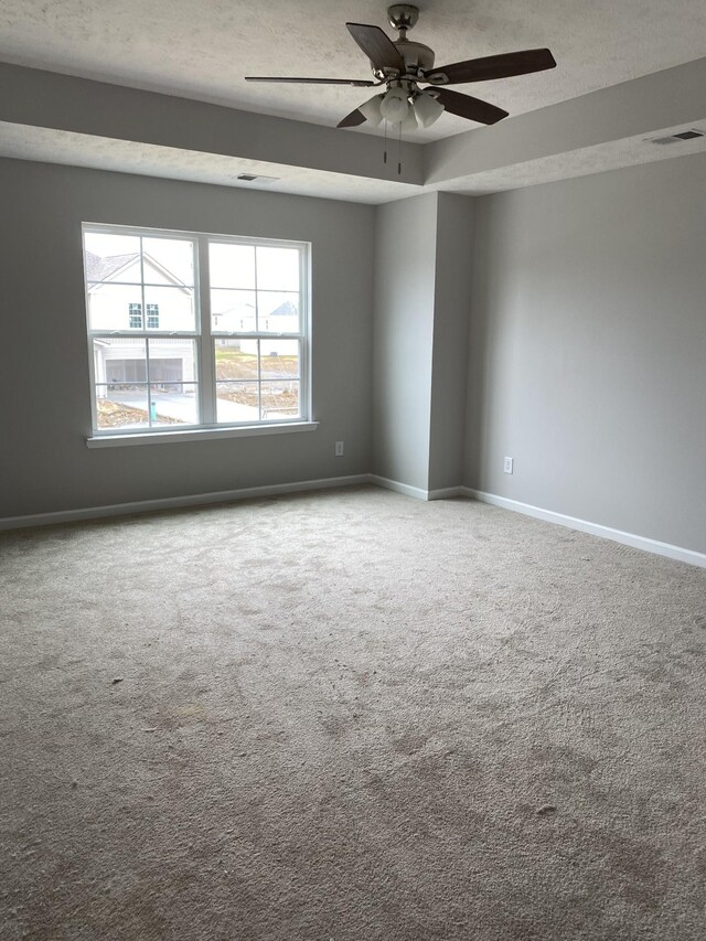 103 Glentree Cv, Smyrna, TN 37167 - carpeted spare room featuring a ceiling fan, baseboards, and a textured ceiling