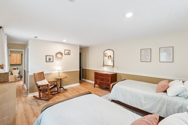319 Powder Mill Dr, Ashland City, TN 37015 - bedroom with recessed lighting, baseboards, and light wood-style flooring
