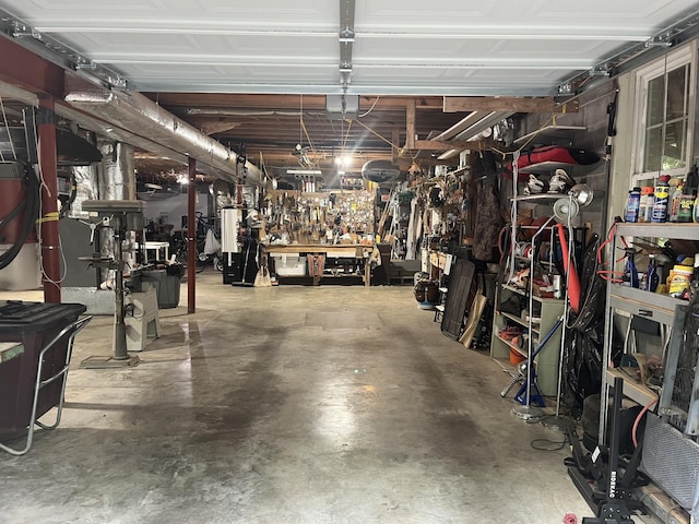 319 Powder Mill Dr, Ashland City, TN 37015 - garage with a workshop area