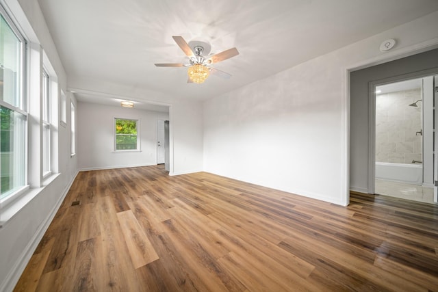 27 Cameo Dr, Nashville, TN 37211 - spare room featuring baseboards, ceiling fan, and wood finished floors