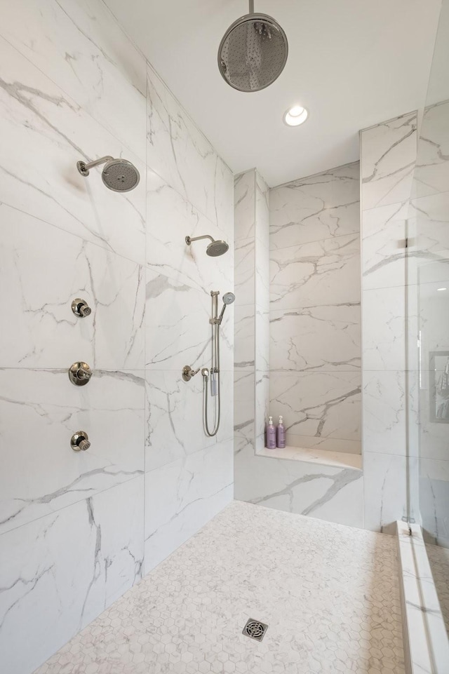 121 Dylan Woods Dr, Nolensville, TN 37135 - full bathroom featuring a marble finish shower